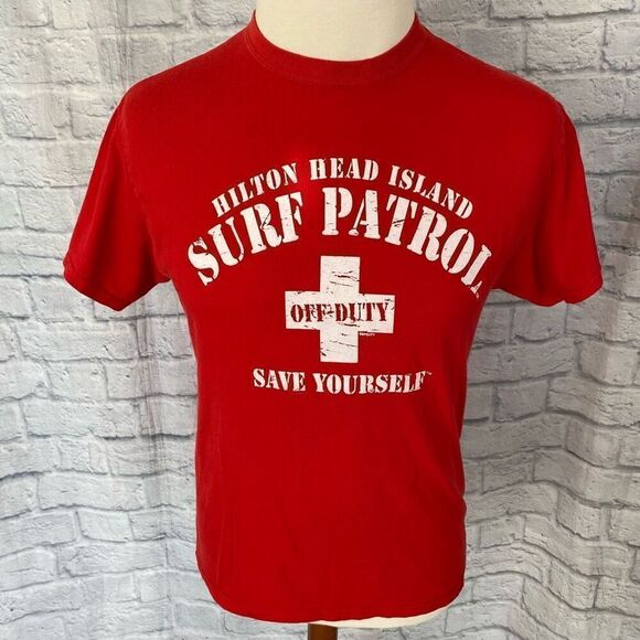 Hilton Head Island Surf patrol lifeguard short sleeve Crewneck t-shirt - Picture 1 of 7